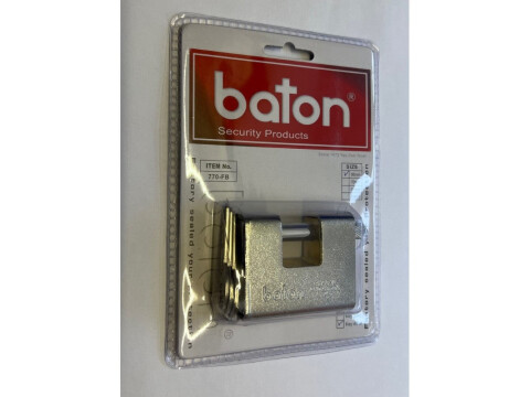 BATON 770-FB 60MM ARMORED SLIDING SHACKLE BLOCK PADLOCK FOR CONTAINERS