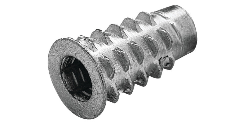 Screw-In Sleeve, M6 Internal Thread, with SW6 Hexagon Socket Head, for &Oslash; 7.5 mm