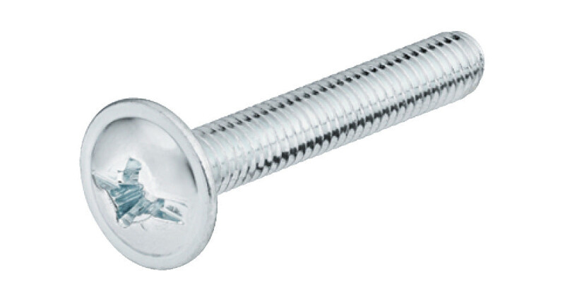 Connecting Screw, with Combi Slot for PZ2 Cross Slot or Flat-Bladed Screwdrivers