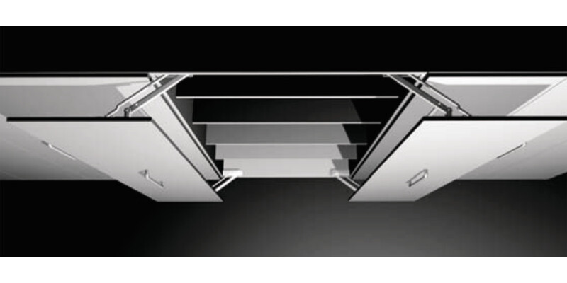 Door Opening Mechanism 600mm St Alu Col
