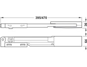 Door Opening Mechanism 600mm St Alu Col