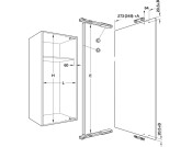 Door Opening Mechanism 600mm St Alu Col