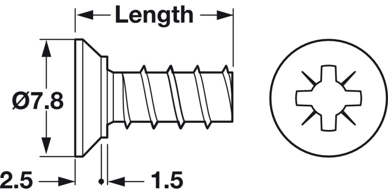 Varianta Scr Ful Csk PZ2 D3.0x13.5mm SNP