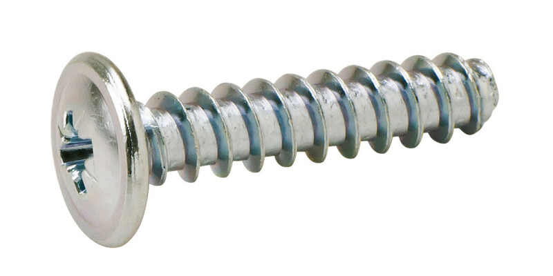 Panel Mounting Screw, Flat Head with PZ Cross Slot, Fully Threaded, for &Oslash; 5 mm D