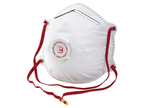 Dust Mask, Disposable, Fine-Dust, P2, with Valve, Beeswift