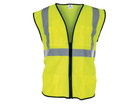 Hi Vis Waistcoat, Velcro Fastening, Beseen, Beeswift