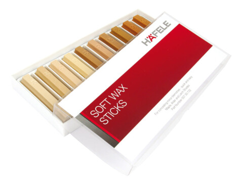 Soft Wax Sticks, for Repair Work, Length 80 mm, 10 in a Box, H&auml;fele