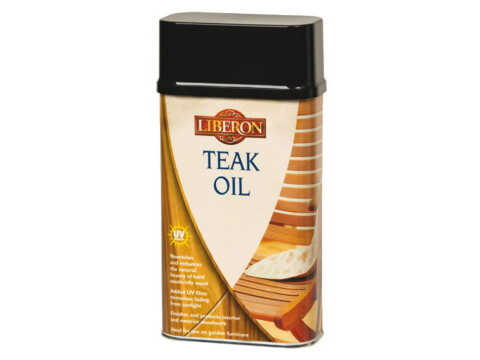 Teak Oil, with UV Filters, Size 1 Litre, for Wood Care, Liberon