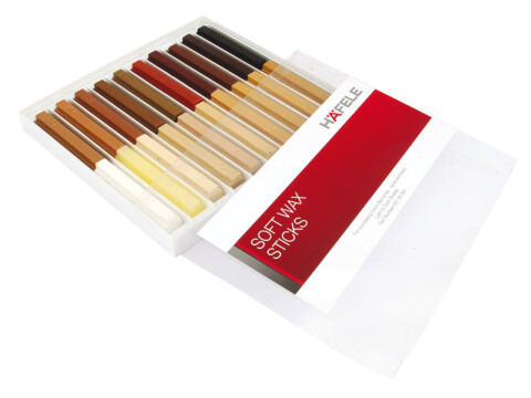 Soft Wax Sticks, for Repair Work, Length 80 mm, 20 in a Box, H&auml;fele
