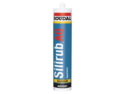 Specialist Sealant, Silicone for Glass, Tube 300 ml, Soudal Silirub AQ