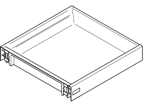 Drawer, Moulded Plastic, Depth 430 mm, for Dynamic Runners