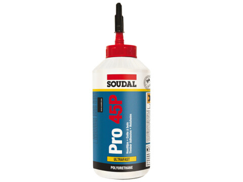 Wood Adhesive, PU Timber, Waterproof, 750 g, Pro 45P, Soudal