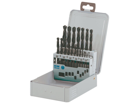 Drill Bit Set, Twist, HSS, &Oslash; 1-10 mm in 0.5 mm Steps