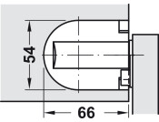 105D Chest Lid Hinge Grey/Black