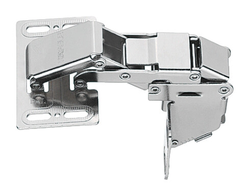 Swing Up Flap Hinge, for Mounting with Panel, Opening Angle 90deg