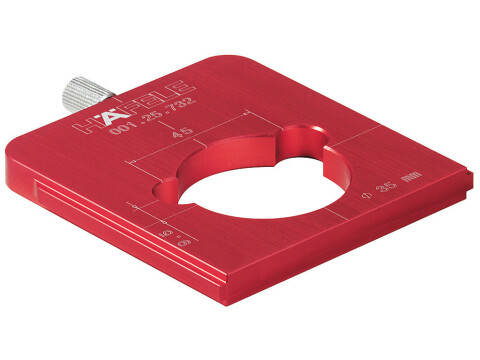 Drill Guide, for &Oslash; 35 mm Concealed Hinges, H&auml;fele Red Jig