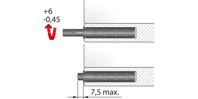 K Push Tech Conc Long w Buffer Gry