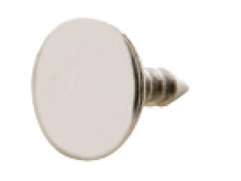 Plate for Magnet, or K Push Door Catch, Knock In with &Oslash; 3 mm Pin