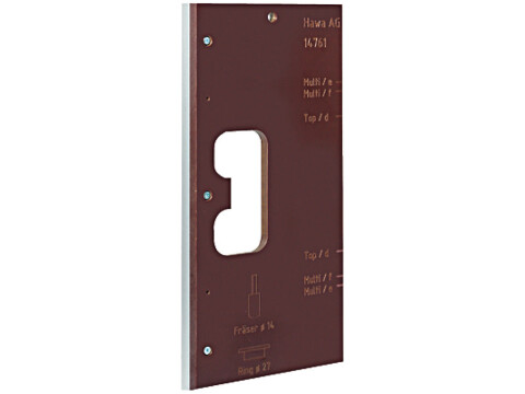 Drilling Template, for Folding Cabinet Doors, Hawa-Multifold 30/W