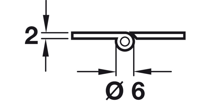BRASS Broad Style Hinge 75x42mm Polished Chrome