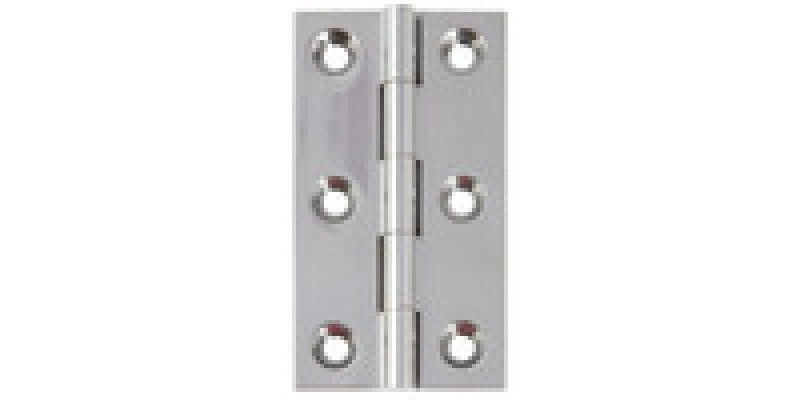 Broad Style Hinge, 75 x 42 mm, Brass