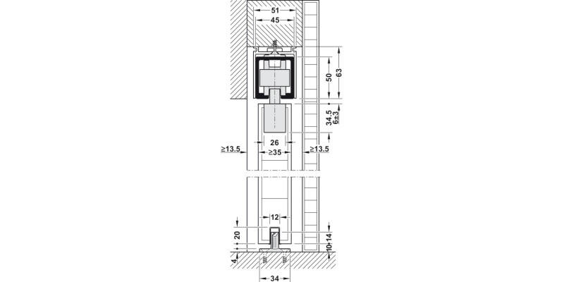 Hawa Junior 120B Fitting Set 1Dr