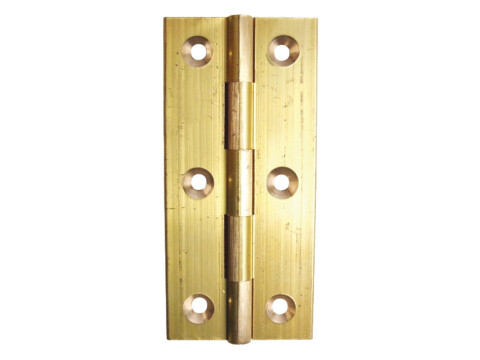 Butt Hinge, Narrow Style, 75 x 35 mm, Brass