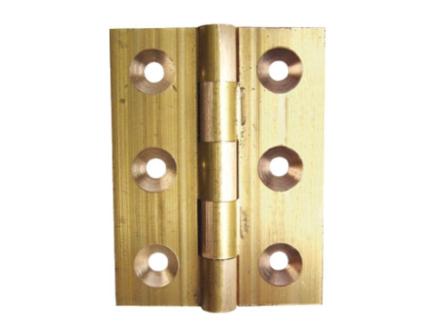 Butt Hinge, Heavy Gauge, 51 x 38 mm, Brass