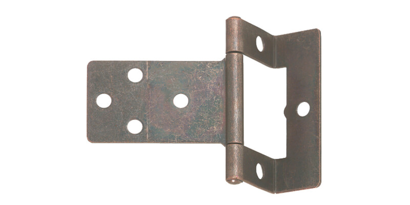 Flush Hinge, Cranked, Non Mortice, Steel