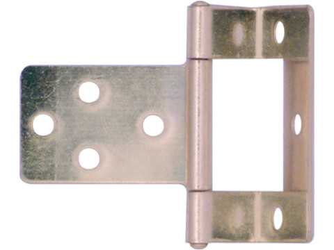Flush Hinge, Cranked, Medium Duty, Steel