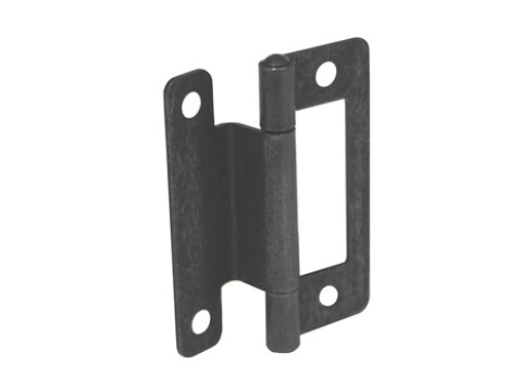 Flush Hinge, Cranked, Length 50 mm, Steel