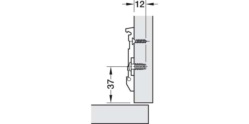 Tiomos Econ 0mm Mounting Plate Click 3 Cruci PM