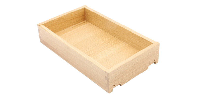 Solid Oak Drawer, Height 90-185 mm, Fully Assembled, for In-Frame Applications