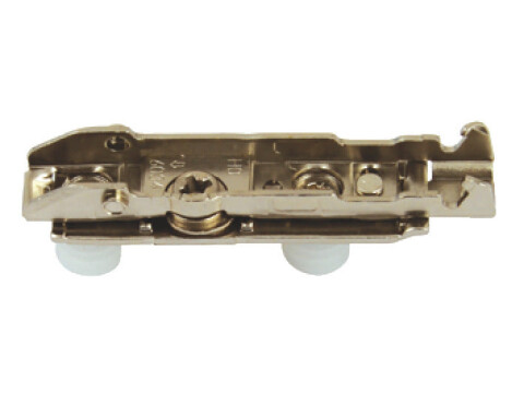 Mounting Plate, Inline, Dowel Fixing, for Tiomos Click On System Hinges