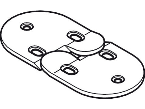 Interlocking Fitting, for Folding Cabinet Doors, Hawa-Multifold 30/W