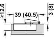 Tiomos 110D Hinge Click SC Ins Night/Ant