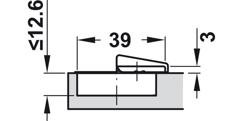 Tiomos 110D Hinge Click SC Ins Night/Ant