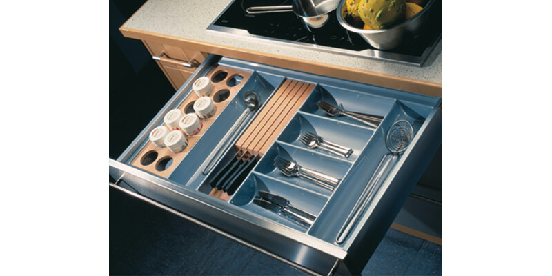 Cutlery Ins 30/60 300mm HG Pl Slv/Gry