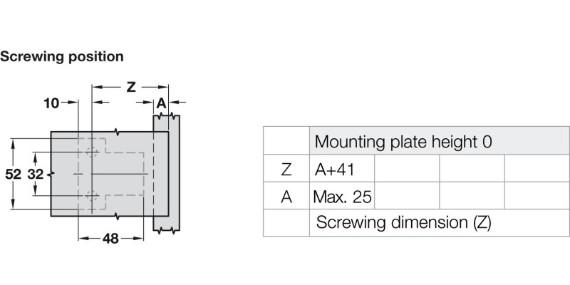 Tiomos M0 125D Hinge No Cup w Int Damp