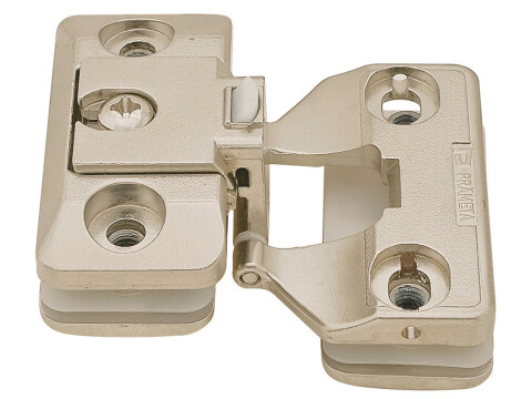 Glass Door Hinge, 190deg with Exposed Axle, for Inset Doors