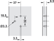 270/240D Hinge 5mm ExAxle 3.5mm 10/13