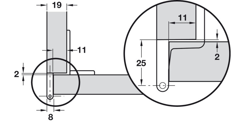 Aximat 300 270D Sgl PivotHinge Arm Quick