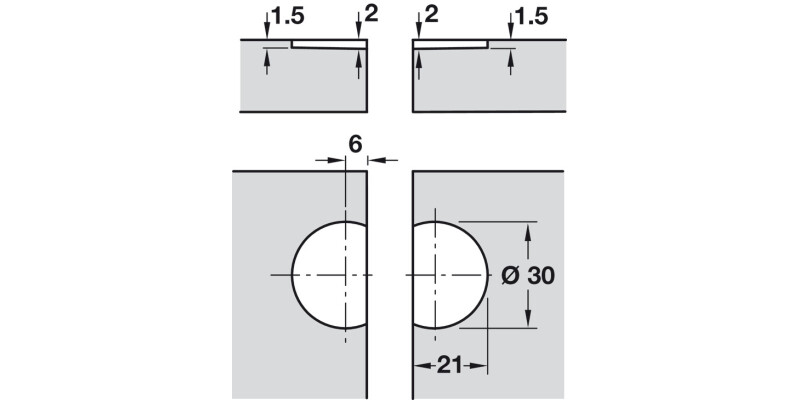 270D Flap Hinge Brass MB