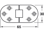 Self Support Fold Table Hinge Brass PNP