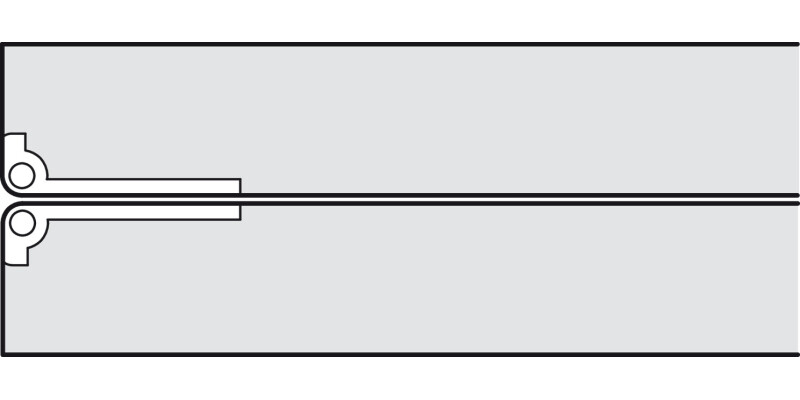 Self Support Fold Table Hinge Brass Matt