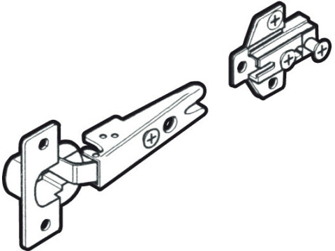 Hinge Set, for Inset Pivot Sliding Cabinet Doors, Accuride 1432