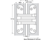 218 Soss Hinge 41-45mm ZA Body NP Links