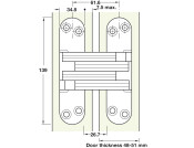 220 Soss Hinge 48-51mm BP Body St Links