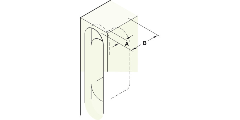 220 Soss Hinge 48-51mm BP Body St Links