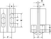 220 Soss Hinge 48-51mm BP Body St Links